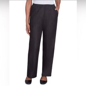 Alfred Dunner Black Athletic Sweats Size 38